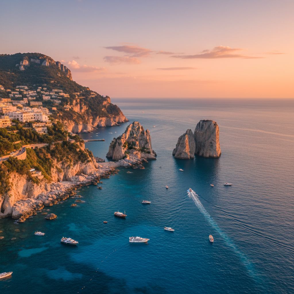 Private jet charter to Capri