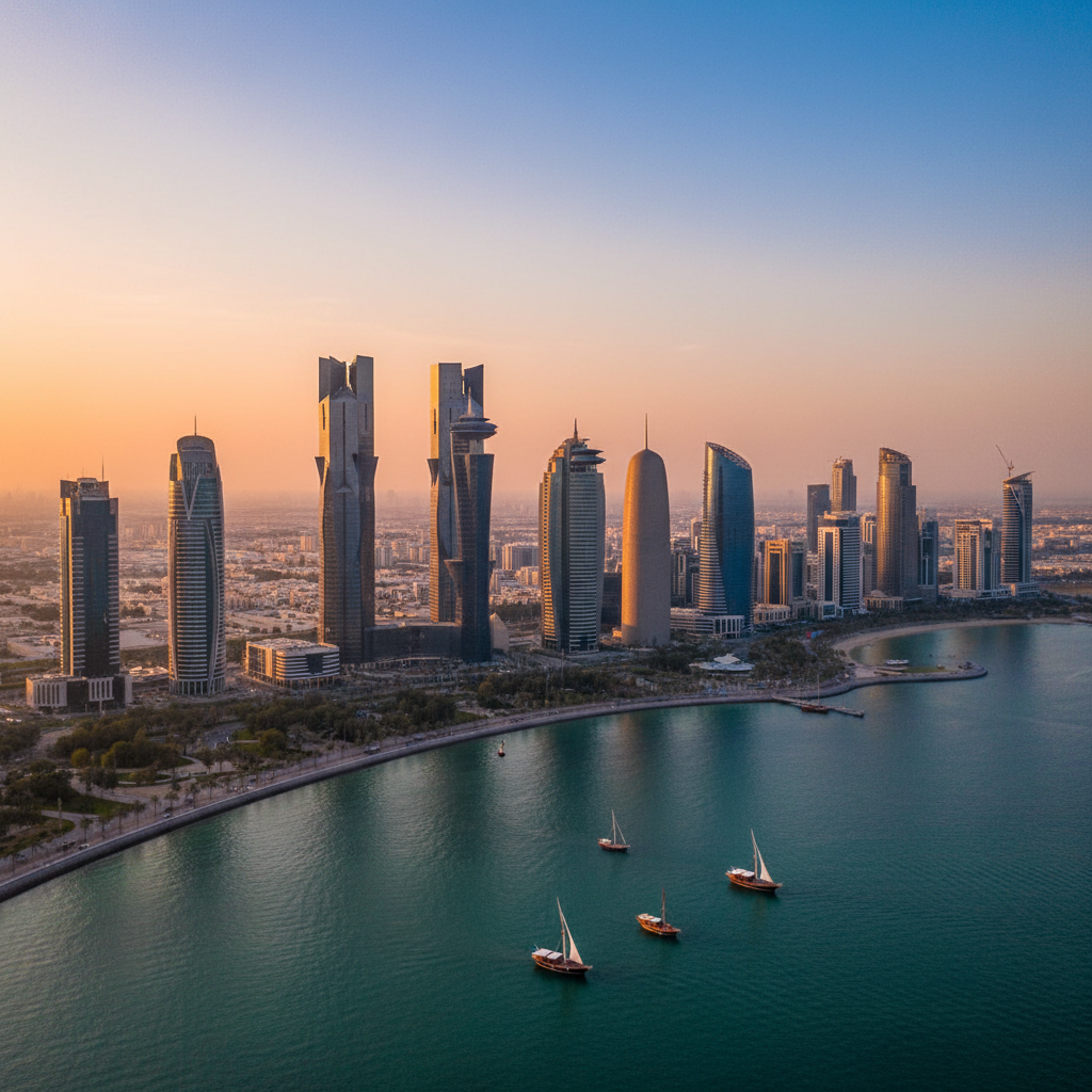 Private jet charter to Doha