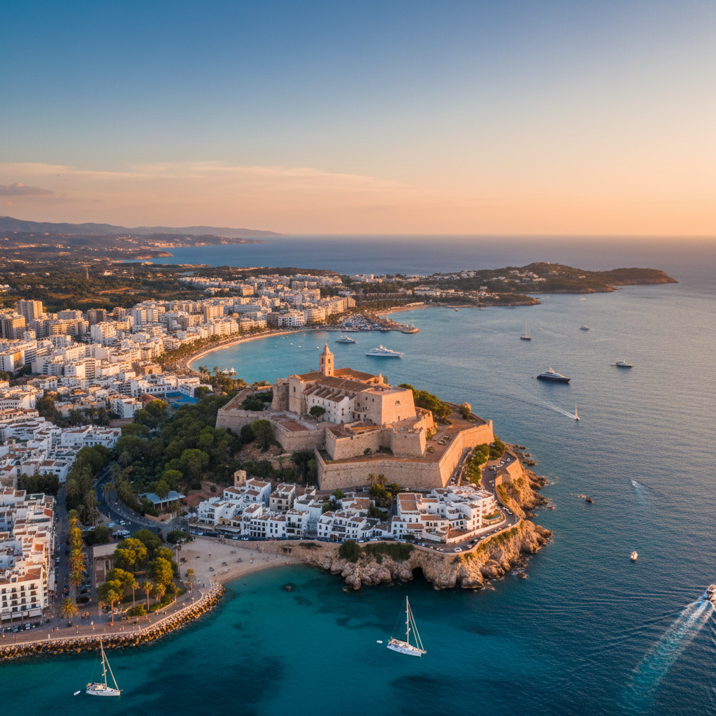 Private jet charter to Ibiza