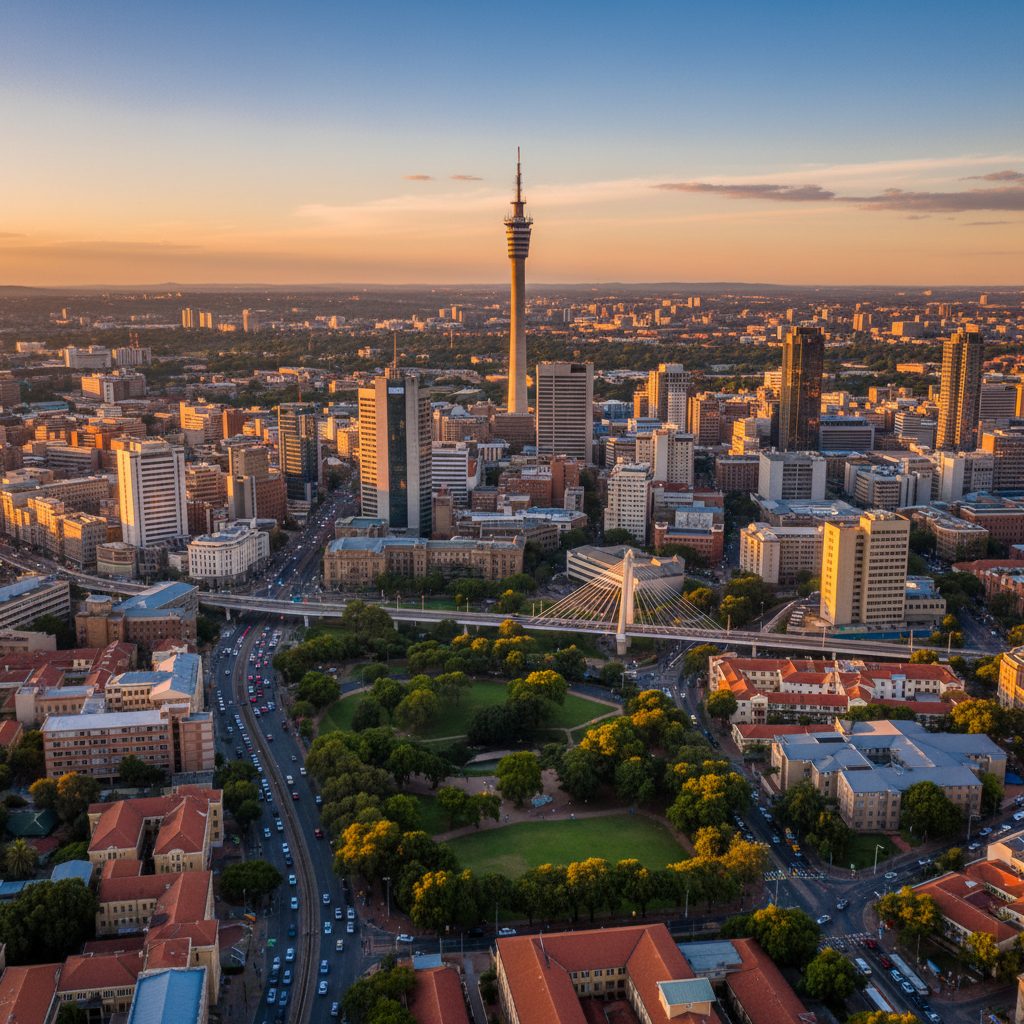 Private jet charter to Johannesburg