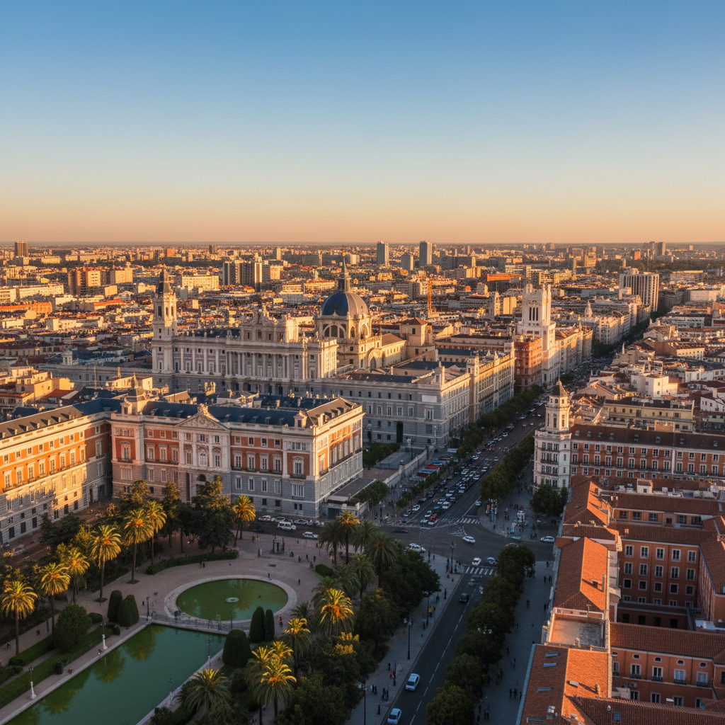 Private jet charter to Madrid