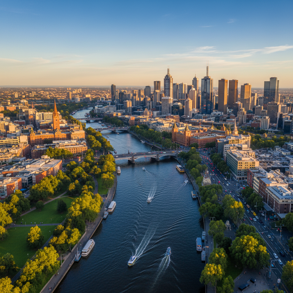 Private jet charter to Melbourne
