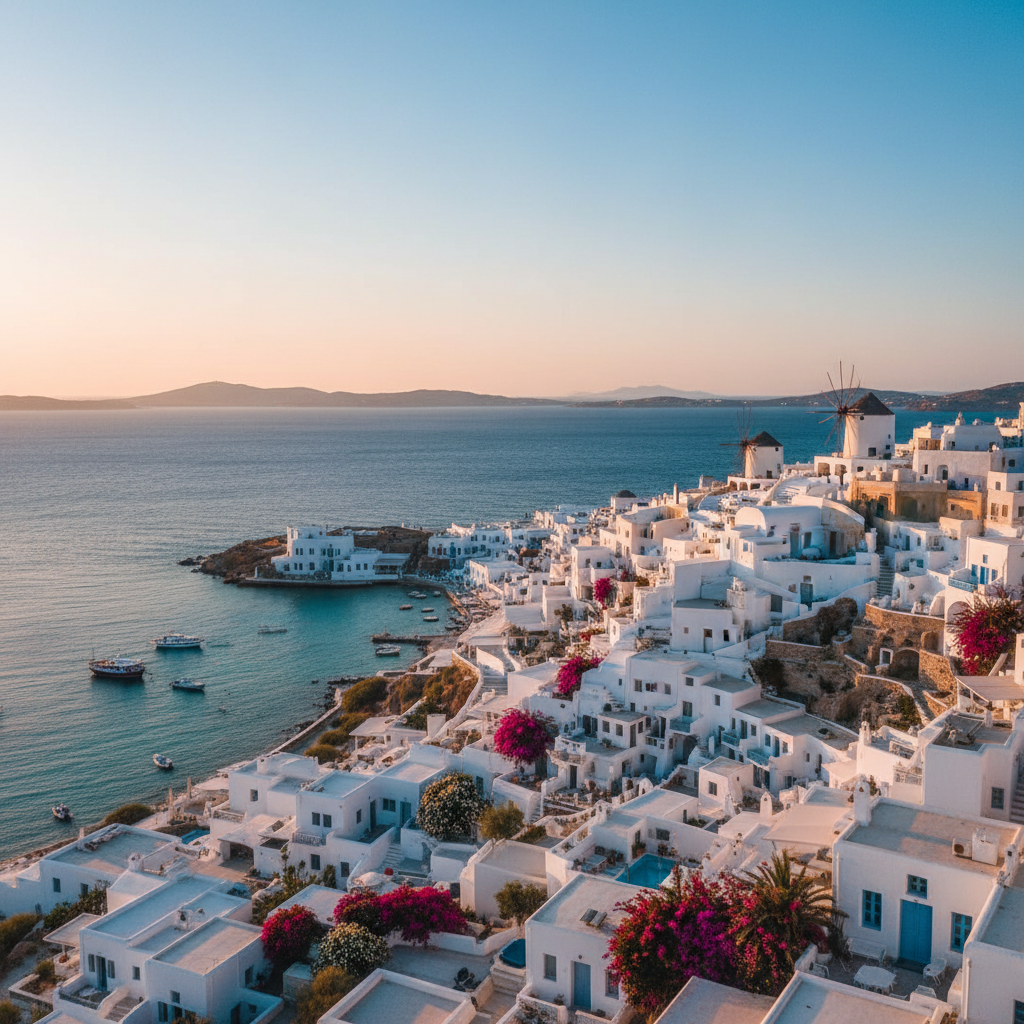 Private jet charter to Mykonos