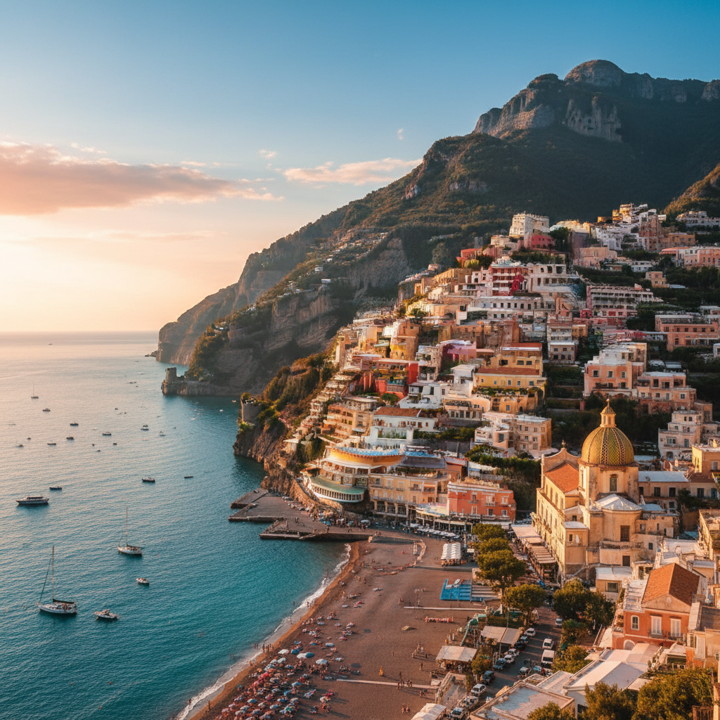 Private jet charter to Positano