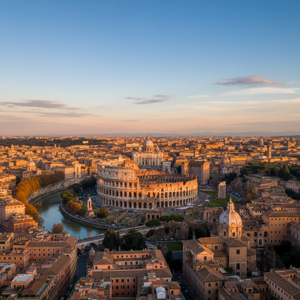 Private jet charter to Rome