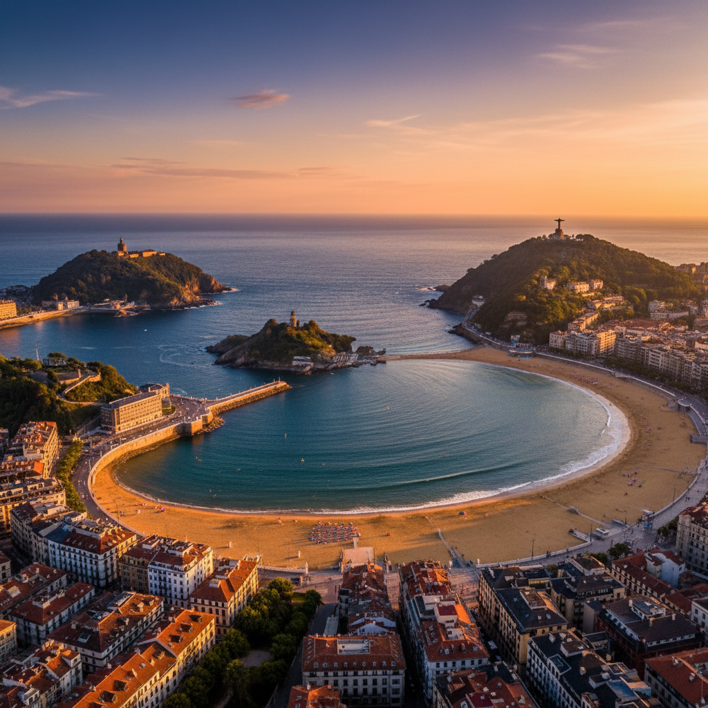Private jet charter to San Sebastián